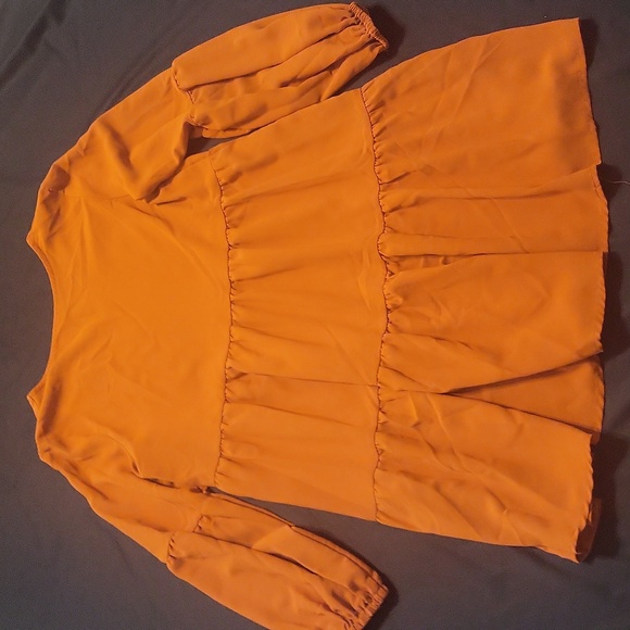 Long Sleeve Peasant Dress - Picture 6 of 6